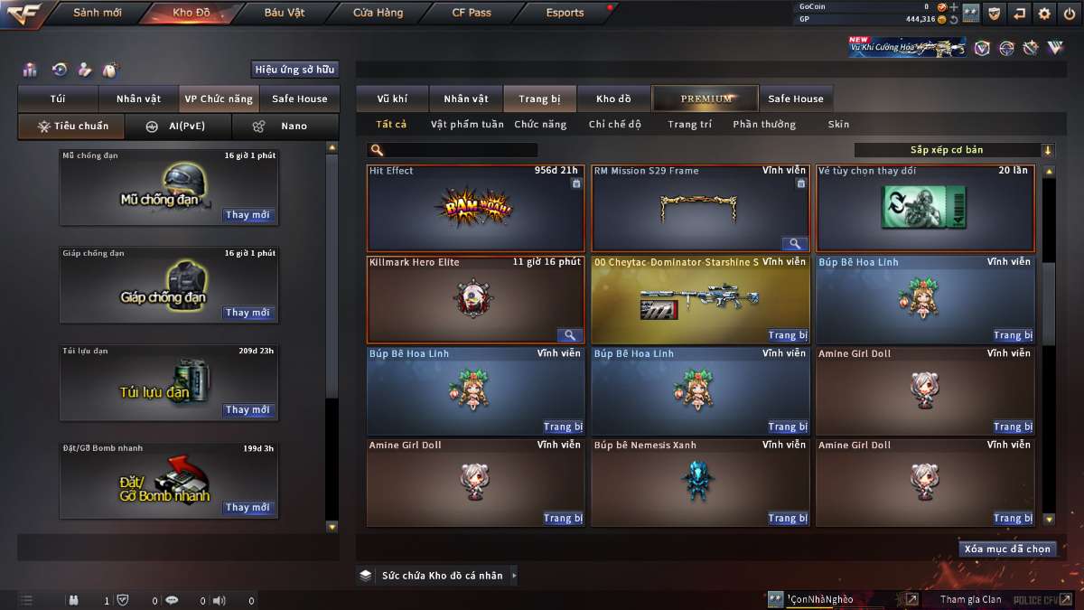 shop acc cf uy tin gia re